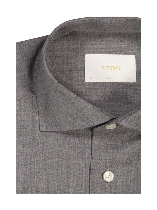 Eton - Long Sleeve Slim Fit -merinokauluspaita - 16 DARK GREY | Stockmann - photo 2