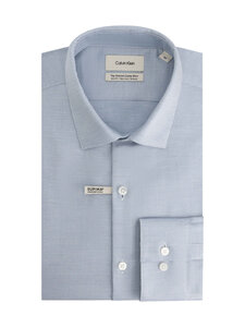 Calvin Klein Menswear - Slim Stretch Collar -kauluspaita - 7KU BIJOU BLUE | Stockmann