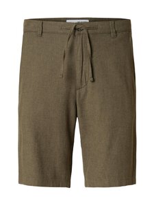 Selected - SlhComfort Brody - puuvilla-pellavashortsit - KHAKI | Stockmann