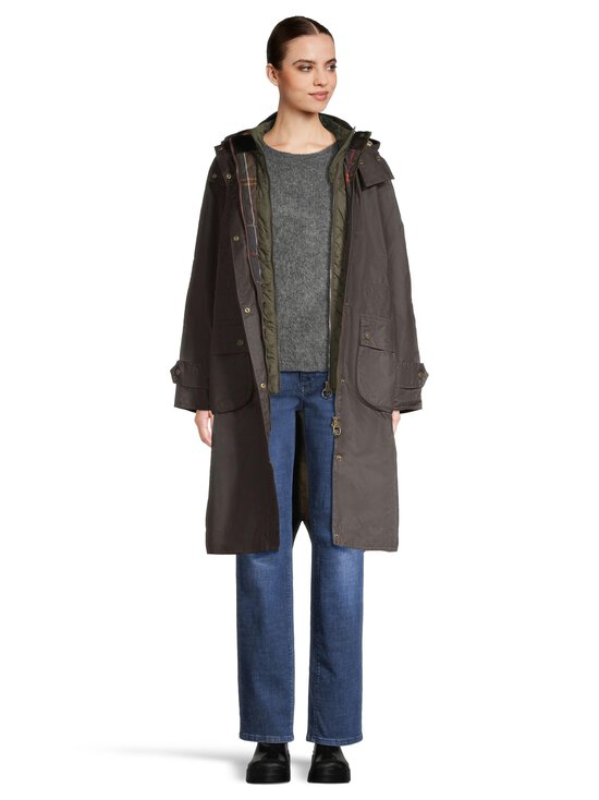 Barbour - Long Cannic- vahapinnoitettu ulkoilutakki - OLIVE/CLASSIC | Stockmann - photo 4