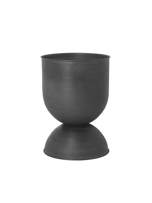 Ferm Living Hourglass Pot Black/Dark Grey M | 41x59 cm