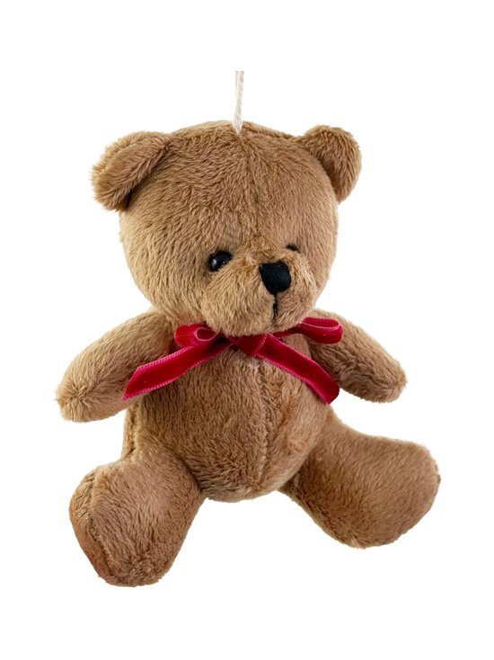 Shishi - Teddy With Bow -joulukoriste 10 cm - BROWN-RED | Stockmann - photo 1