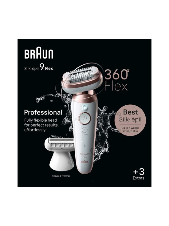 Braun - SES9030 Flex-3D Silk-épil 9 -epilaattori - WHITE - photo 2 Braun - SES9030 Flex-3D Silk-épil 9 -epilaattori - WHITE | Stockmann - photo 2