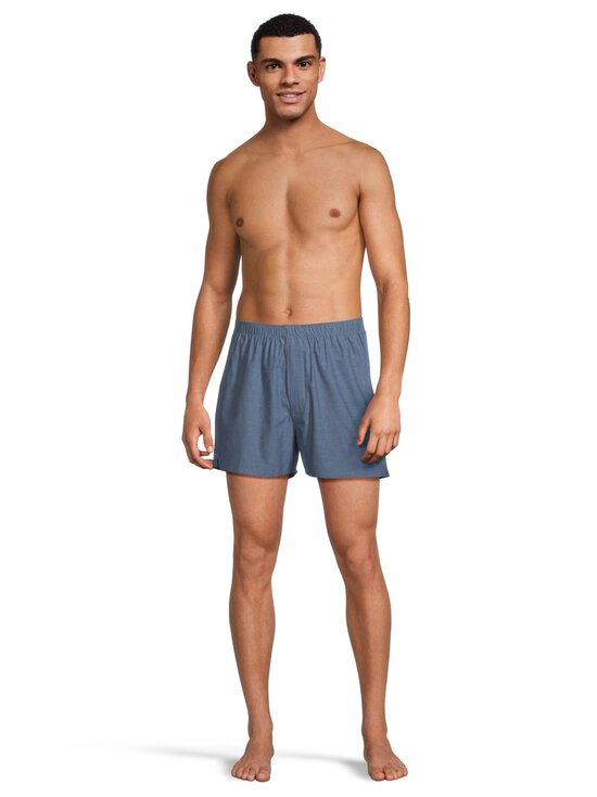 Cap Horn loungewear - Bredas bokseršorti 3-gab. - COMBO 2 LT.BLUE STRIPE, MID BLUE CHAMBRAY, BLUE CHECK | Stockmann - photo 5