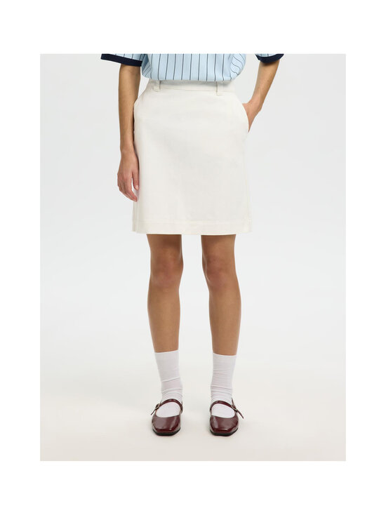 Selected - SlfHotel Amour Mid Waist -hame - EGRET | Stockmann - photo 4