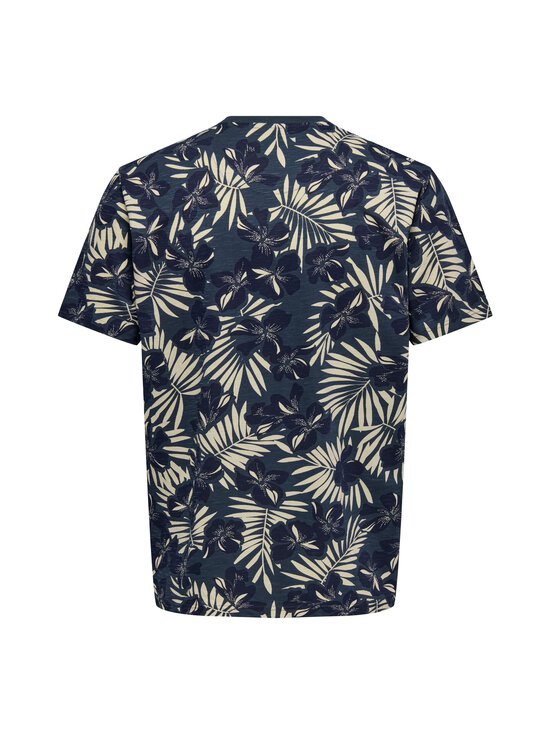 Only & Sons - OnsPerry Life t-paita - PEACOAT AOP:BLUE NIGHTS + PUTTY | Stockmann - photo 2