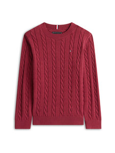 Tommy Hilfiger - Palmikkoneule - VK0 RICH CHERRY | Stockmann