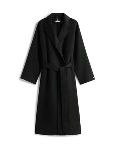 Tommy Hilfiger Curve - Regular Belted Maxi -villasekoitetakki - BDS BLACK Tommy Hilfiger Curve - Regular Belted Maxi -villasekoitetakki - BDS BLACK | Stockmann