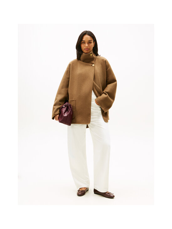 Tommy Hilfiger - Villakangast mantel Funnel Neck - R07 NORDIC TAUPE | Stockmann - photo 3