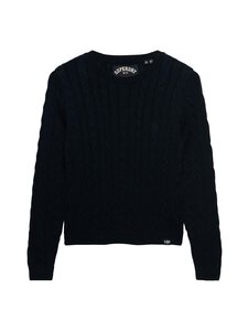 Superdry - Essentials-palmikkoneule - 98T ECLIPSE NAVY | Stockmann