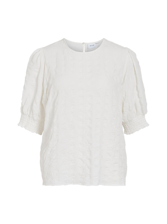 Vila - ViMiller 2/4 O-neck -paita - SNOW WHITE | Stockmann - photo 1