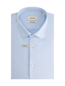 Calvin Klein Menswear - Slim Refined Cotton -kauluspaita - 7KQ VISTA BLUE | Stockmann