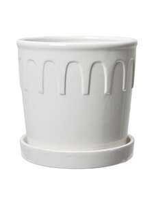 Wikholm Form - Lykke- ruukku ja aluslautanen 16 x 15 cm - WHITE | Stockmann