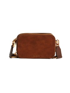 Ted Baker London - Shayann Webbing Crossbody Camera Bag -mokkanahkalaukku - BROWN | Stockmann