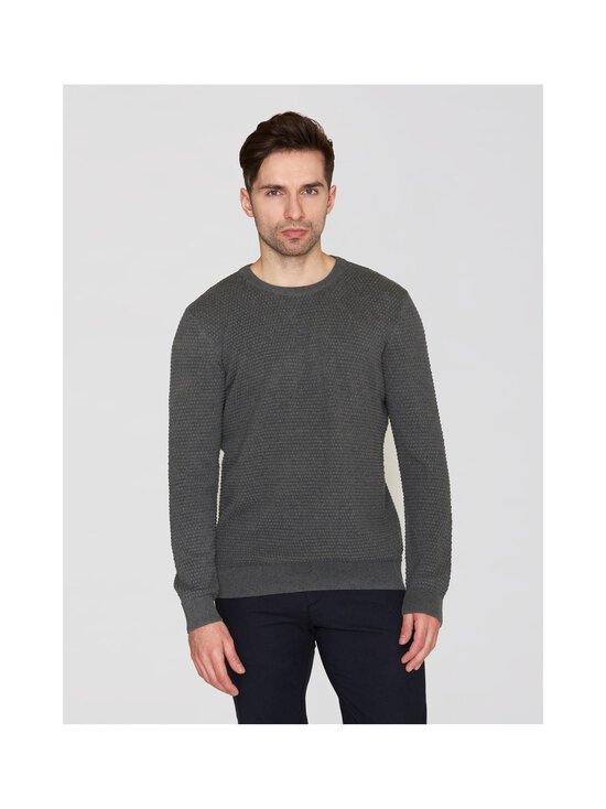 Knowledge Cotton Apparel - Mahepuuvillane kudum Vagn - 1073 DARK GREY MELANGE | Stockmann - photo 2