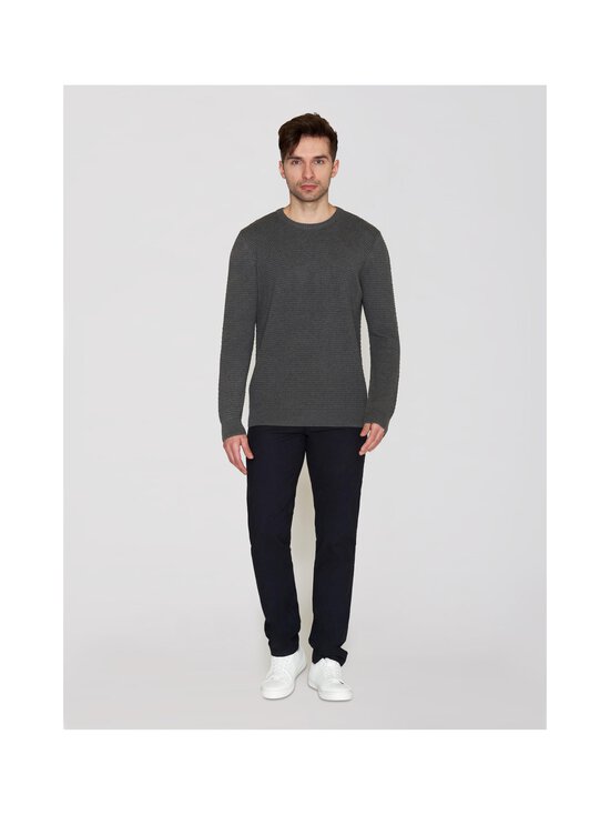 Knowledge Cotton Apparel - Mahepuuvillane kudum Vagn - 1073 DARK GREY MELANGE | Stockmann - photo 4