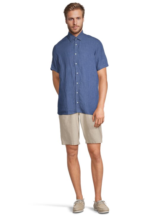 SAND Copenhagen - Lühikeste varrukatega linane särk State Soft Modern fit - 560 MEDIUM BLUE | Stockmann - photo 2