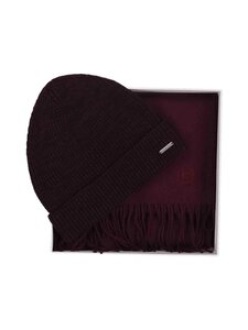 Bugatti - Aksessuaaride komplekt Beanie Scarf - 390 BURGUNDY | Stockmann