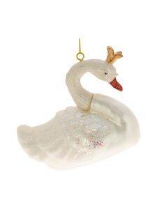 Weiste - Jõulukaunistus Swan With Crown - WHITE | Stockmann