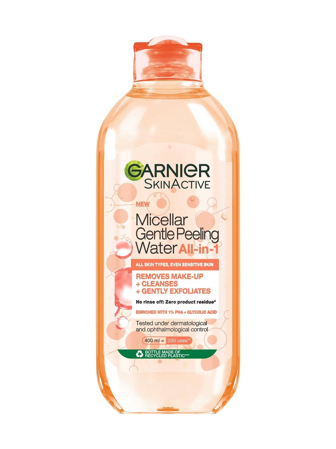 SkinActive Micellar Gentle Peeling Water -puhdistusvesi