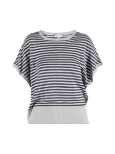 BLUE - Laila-pellavaneulepusero - GREY MIST W/ DUSTY NAVY | Stockmann