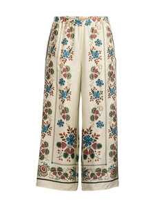 Max Mara Weekend - Wkdsnack Long -silkkihousut - 001 IVORY | Stockmann