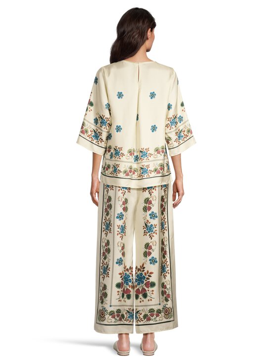 Max Mara Weekend - Wkdsnack Long -silkkihousut - 001 IVORY | Stockmann - photo 4