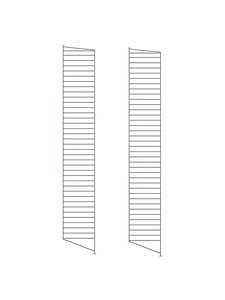 String Furniture - String System -lattiasivupaneelit 2 kpl tummanruskea 200 x 30 cm - BROWN | Stockmann