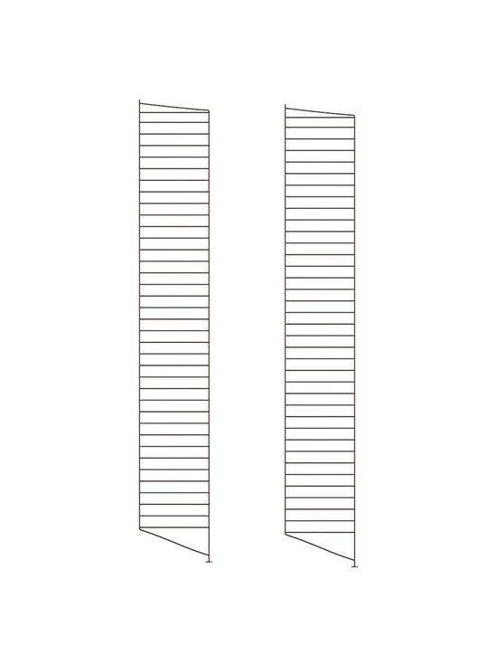String Furniture - String System -lattiasivupaneelit 2 kpl tummanruskea 200 x 30 cm - BROWN | Stockmann - photo 1