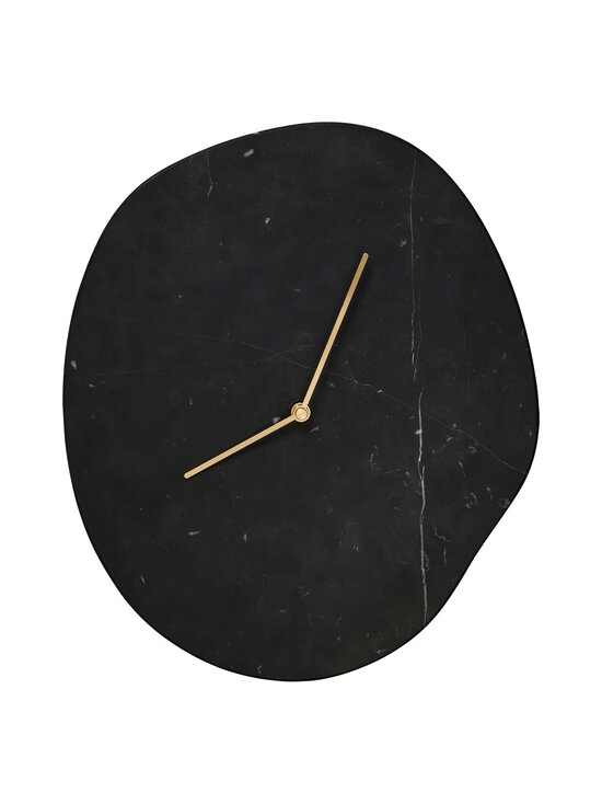 Ferm Living - Melt-seinäkello - BLACK MARBLE | Stockmann - photo 1