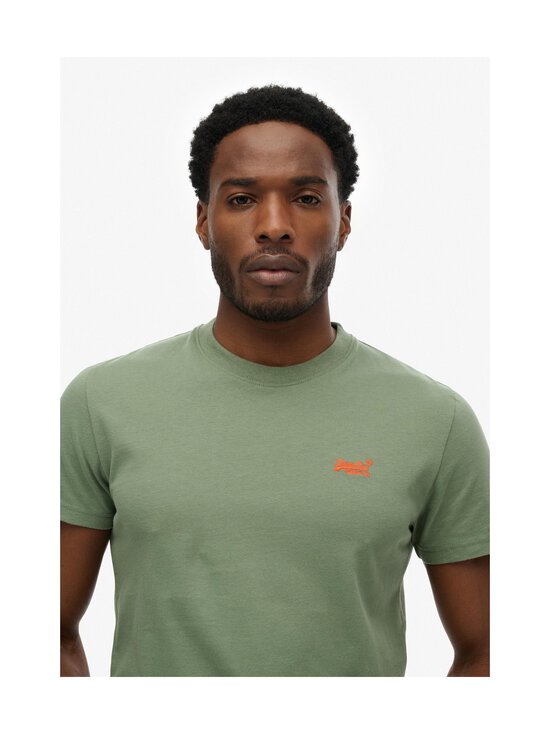 Superdry - Essential Logo Embroidery t-paita - J7D LAUREL KHAKI/RED | Stockmann - photo 3