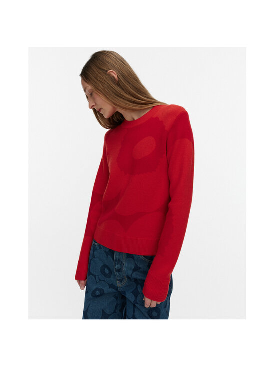 Marimekko - Aukio Unikko adījums - 333 DARK RED RED | Stockmann - photo 4