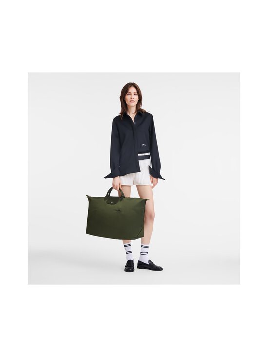 Longchamp - Le Pliage Green M Travel -kokoontaitettava laukku, 42 L - 479 FOREST | Stockmann - photo 6