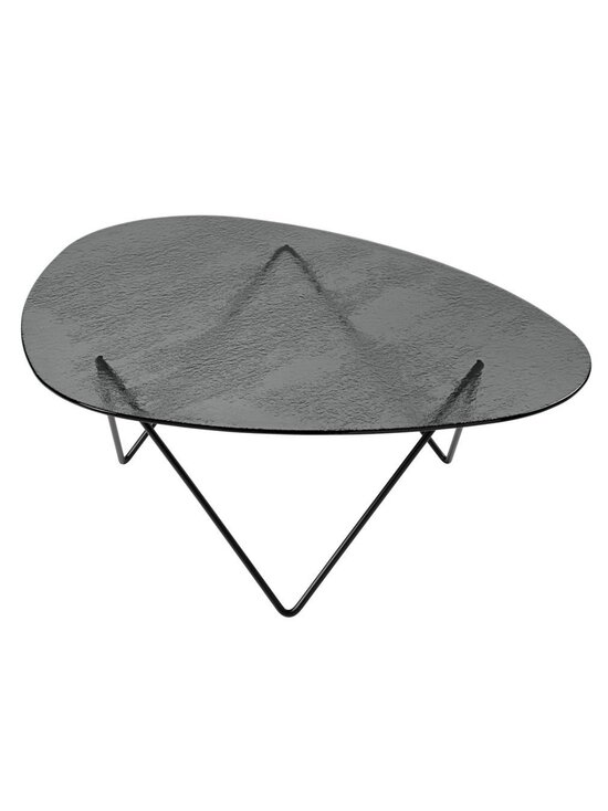 Gubi - Pedrera-sohvapöytä 106 x 86 cm musta / smoke strukturoitu lasi - GREY | Stockmann - photo 1