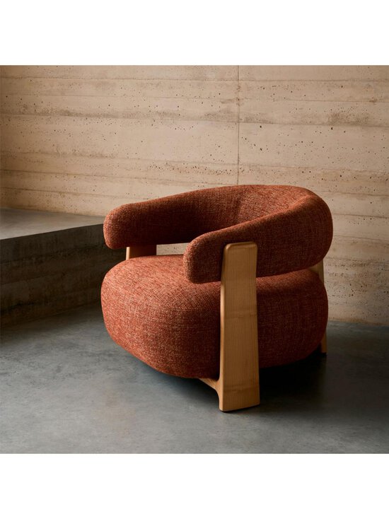 Kave Home - Granite-nojatuoli punaruskea chenille / saarni - PINK | Stockmann - photo 3