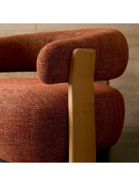 Kave Home - Granite-nojatuoli punaruskea chenille / saarni - PINK | Stockmann - photo 5