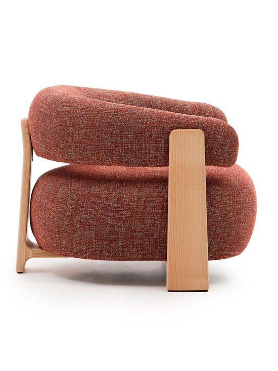 Kave Home - Granite-nojatuoli punaruskea chenille / saarni - PINK | Stockmann - photo 2