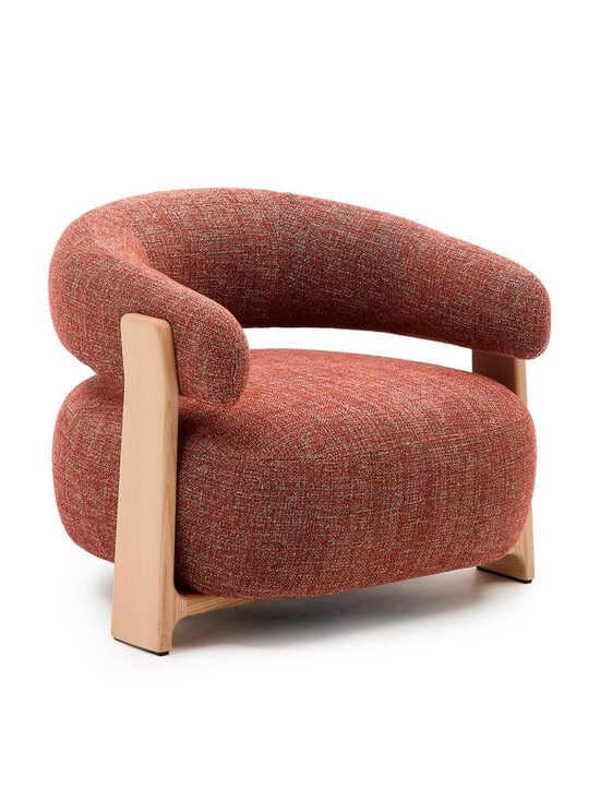 Kave Home - Granite-nojatuoli punaruskea chenille / saarni - PINK | Stockmann - photo 1