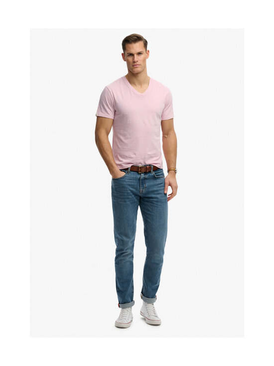 Superdry - T-särk Classic Cotton Linen Vee - MBO PINK LADY | Stockmann - photo 2