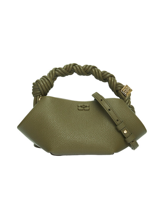 Ganni - Bou Mini Grained -laukku - MILITARY OLIVE | Stockmann - photo 1