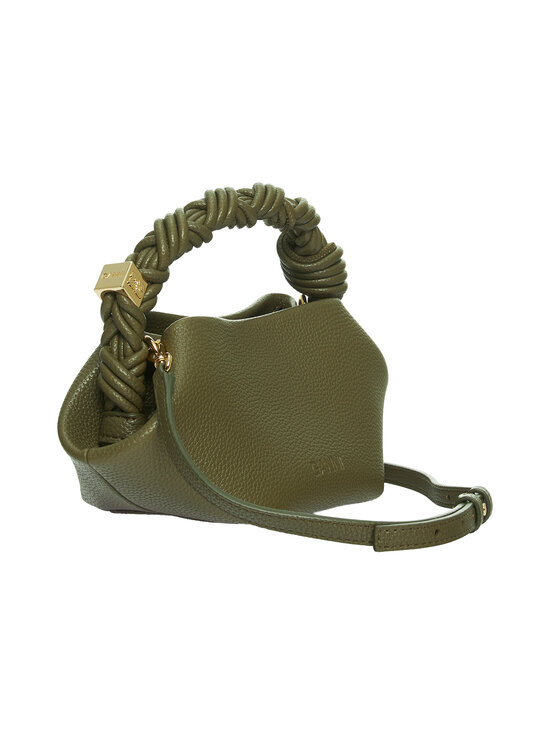 Ganni - Bou Mini Grained -laukku - MILITARY OLIVE | Stockmann - photo 2