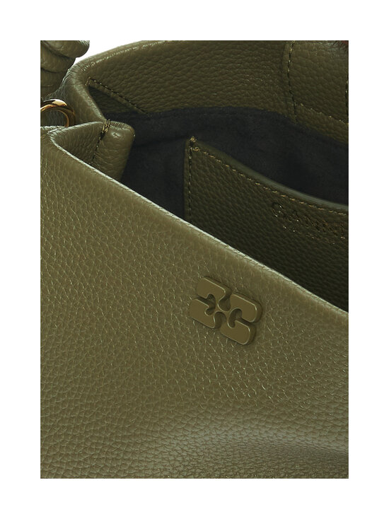 Ganni - Bou Mini Grained -laukku - MILITARY OLIVE | Stockmann - photo 3