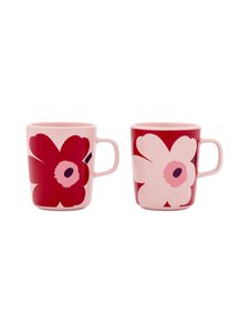 Marimekko - Juhla Unikko -muki 2 kpl - PINK, CRANBERRY, PLUM | Stockmann