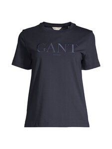 GANT - Regular Tonal Graphic t-paita - 433 EVENING BLUE | Stockmann