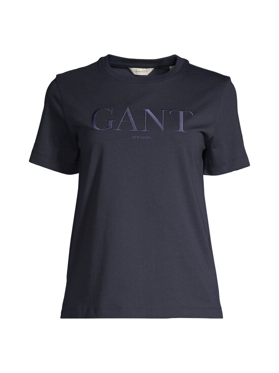 GANT - Regular Tonal Graphic t-paita - 433 EVENING BLUE | Stockmann - photo 1