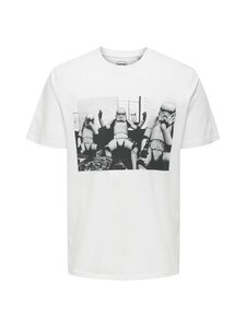 Only & Sons - OnsStormtrooper Regular t-paita - BRIGHT WHITE PRINT:LIVINGROOM | Stockmann
