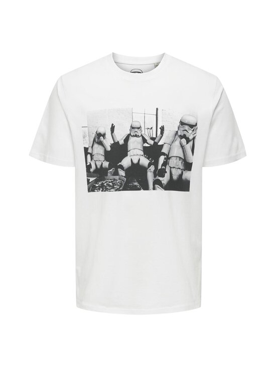 Only & Sons - OnsStormtrooper Regular t-paita - BRIGHT WHITE PRINT:LIVINGROOM | Stockmann - photo 1