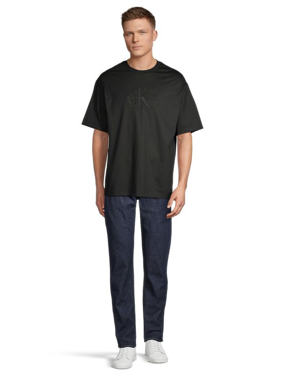 Calvin Klein Jeans - Hi Low Embroidery Jersey t-paita - UB1 BLACK | Stockmann - photo 2