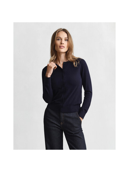 GANT - Light C-neck -neuletakki - 433 EVENING BLUE | Stockmann - photo 2