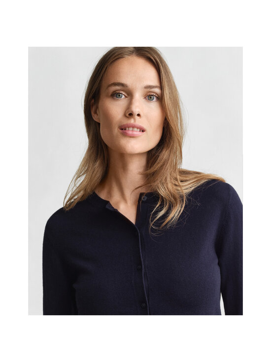 GANT - Light C-neck -neuletakki - 433 EVENING BLUE | Stockmann - photo 4